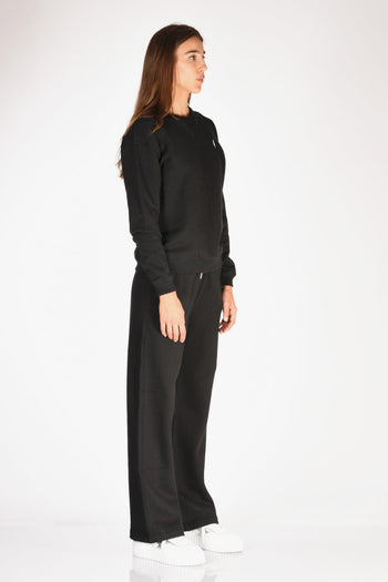 Felpa Girocollo Nero Donna - 4