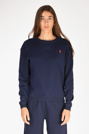 Felpa Girocollo Blu Donna - 2