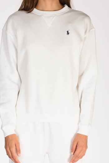 Felpa Girocollo Bianco Donna - 3