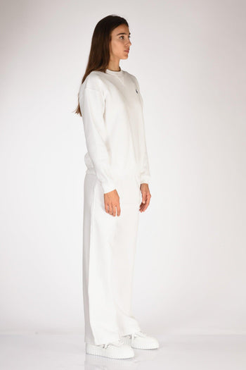 Felpa Girocollo Bianco Donna - 4