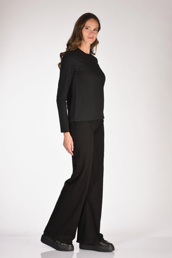 T-shirt M/l Nero Donna - 4