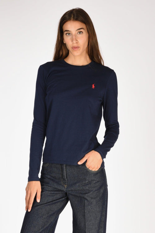 T-shirt M/l Blu Donna