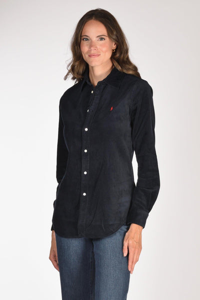 Camicia Polo Blu Donna