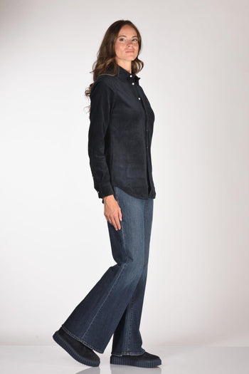 Camicia Polo Blu Donna - 4