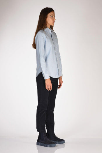 Camicia Polo Azzurro Donna - 4