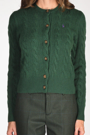 Cardigan Polo Verde Donna - 3