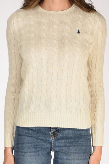 Maglia Polo Bianco Naturale Donna - 3