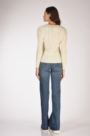 Maglia Polo Bianco Naturale Donna - 5