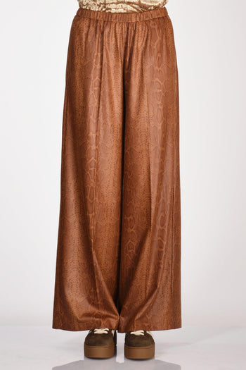 Pantaloni Suede Marrone Chiaro Donna - 3