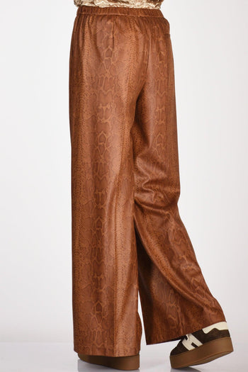 Pantaloni Suede Marrone Chiaro Donna - 6