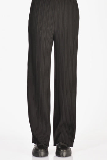Pantalone Plisse Nero Donna - 3