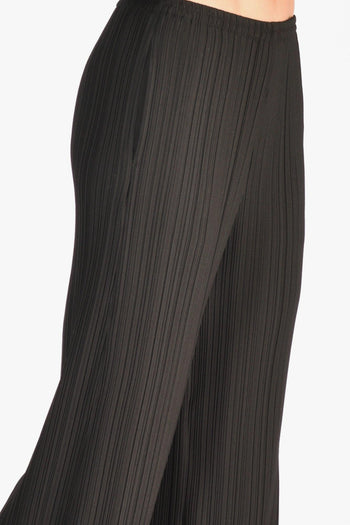 Pantalone Plisse Nero Donna - 4