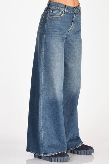 Jeans Marie Wide Blu Donna - 5