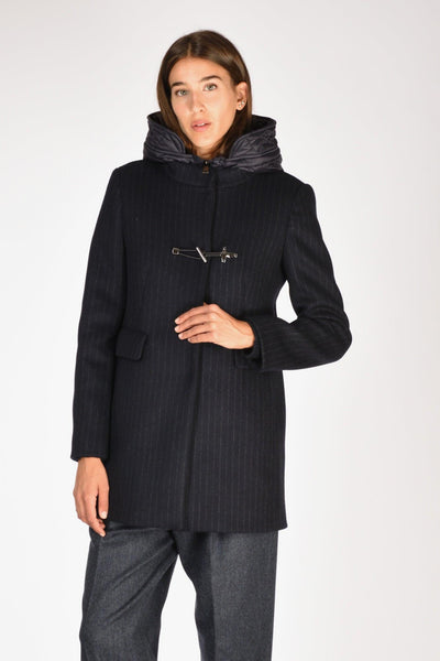 Cappotto Toggle Blu Donna