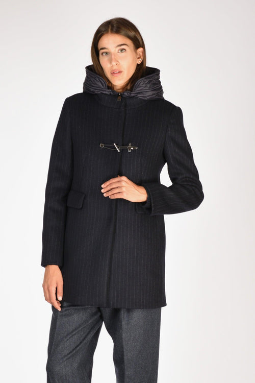 Cappotto Toggle Blu Donna