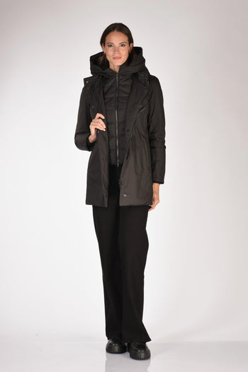 Cappotto Toggle Nero Donna - 7