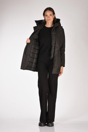 Cappotto Toggle Nero Donna - 8