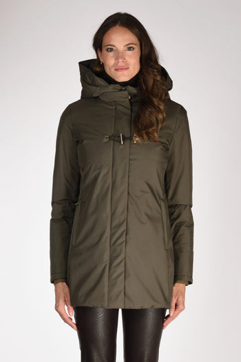 Cappotto Toggle Verde Donna - 2