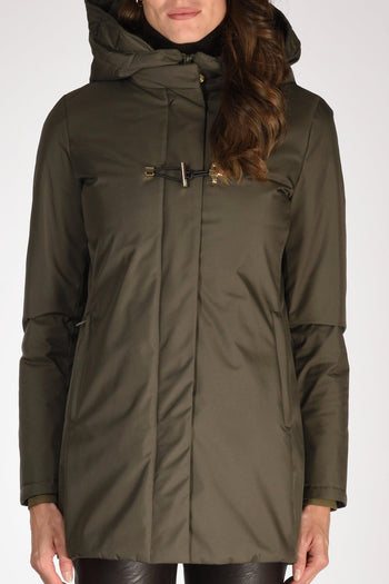 Cappotto Toggle Verde Donna - 3