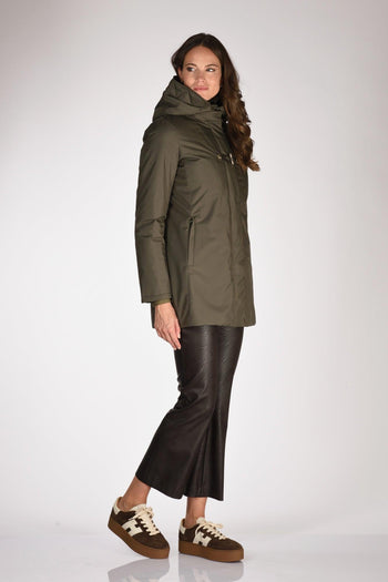 Cappotto Toggle Verde Donna - 4