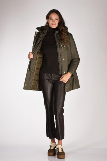 Cappotto Toggle Verde Donna - 6