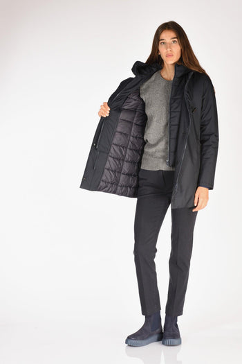 Cappotto Toggle Blu Donna - 7