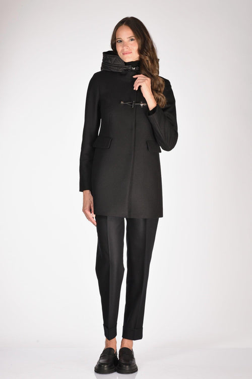 Cappotto Toggle Nero Donna