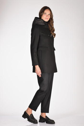 Cappotto Toggle Nero Donna - 4