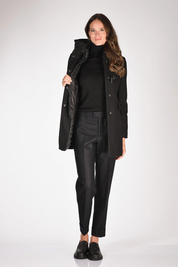 Cappotto Toggle Nero Donna - 7