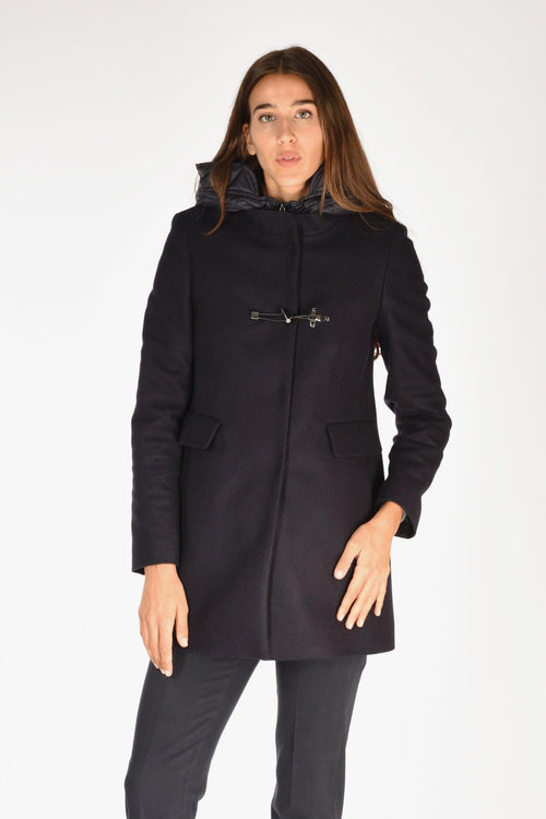 Cappotto Toggle Blu Donna