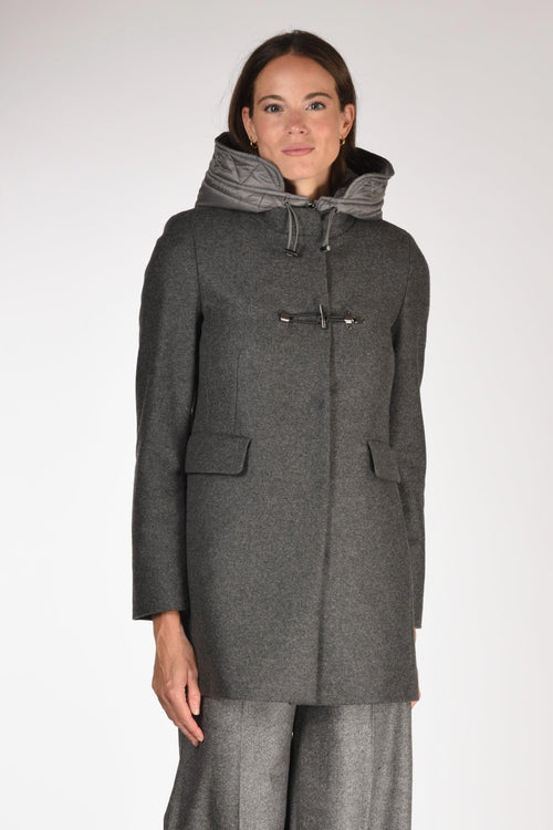 Cappotto Toggle Grigio Donna