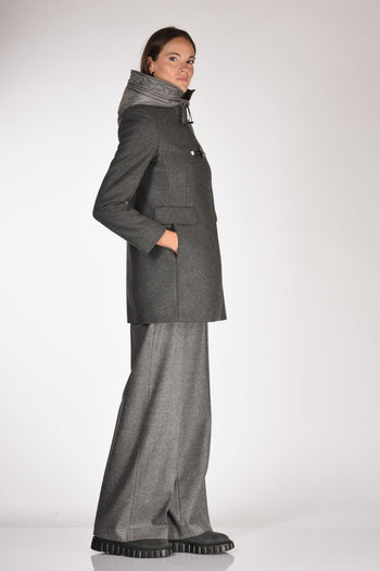 Cappotto Toggle Grigio Donna - 4