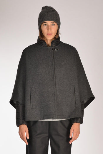Cappa Con Piumino Grigio Donna - 2