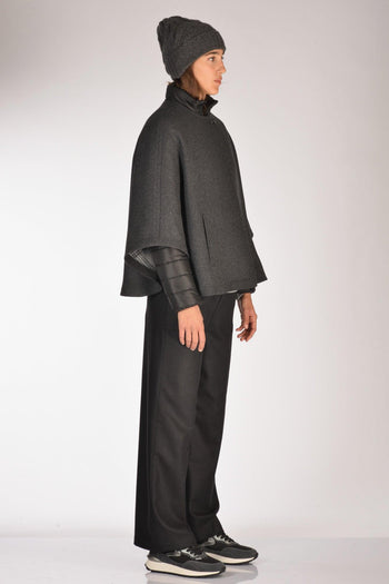 Cappa Con Piumino Grigio Donna - 3