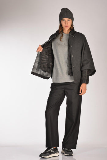 Cappa Con Piumino Grigio Donna - 7