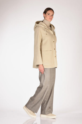 Caban Gancio Beige Chiaro Donna - 4