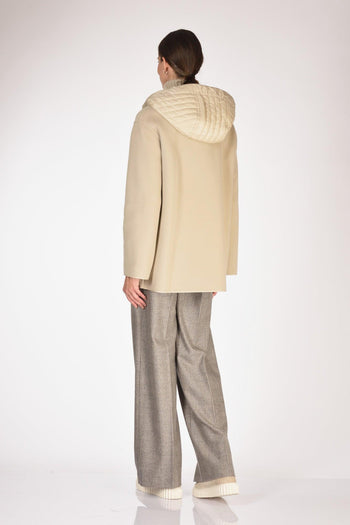 Caban Gancio Beige Chiaro Donna - 5