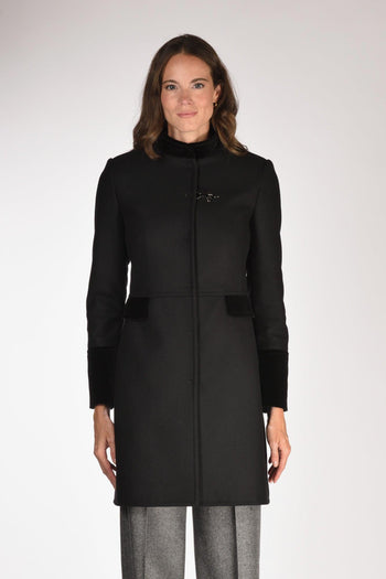 Cappotto Gancio Nero Donna - 2