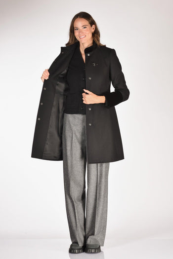 Cappotto Gancio Nero Donna - 6