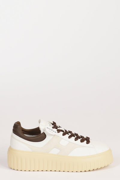 Sneakers H Stripes Bianco/marrone Donna
