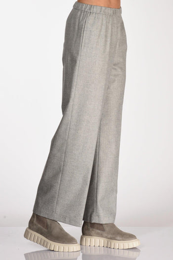 Pantaloni Elastico Grigio Donna - 5