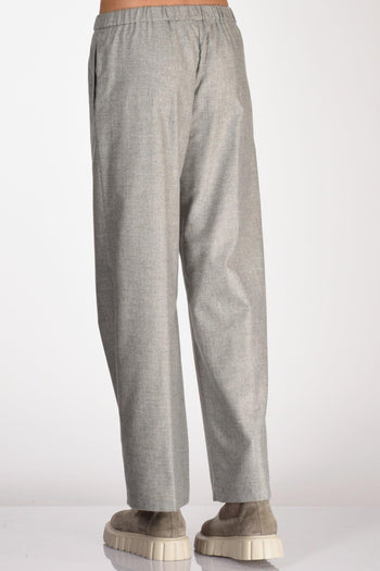 Pantaloni Elastico Grigio Donna - 6