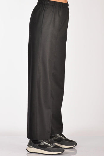 Pantaloni Elastico Nero Donna - 6