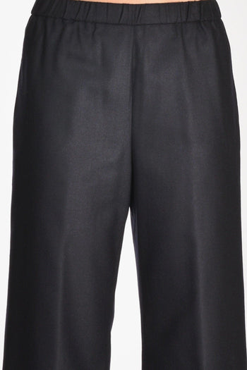 Pantaloni Elastico Blu Donna - 4