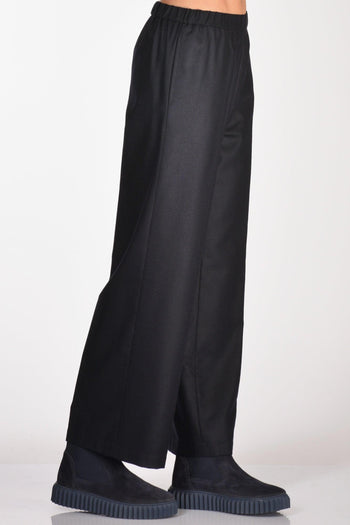 Pantaloni Elastico Blu Donna - 5