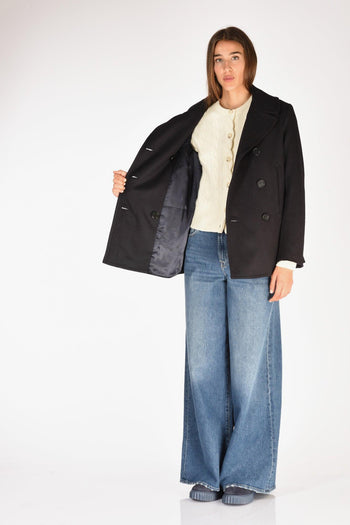 Caban Peacot Blu Donna - 6