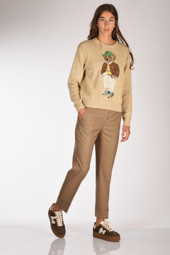 Slowear Pantalone Nevet Beige Scuro Donna - 2