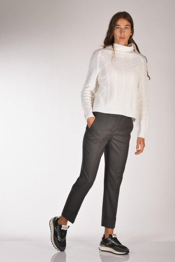 Slowear Pantalone Nevet Grigio Scuro Donna - 2