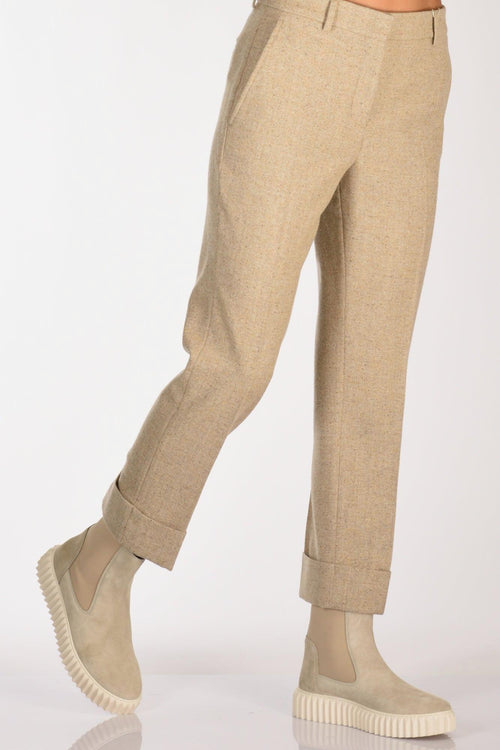 Slowear Pantalone Nevet Beige Melange Donna