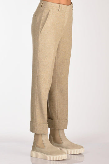 Slowear Pantalone Nevet Beige Melange Donna - 4